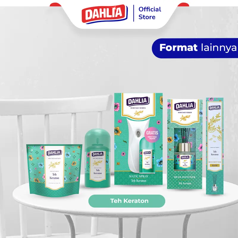Dahlia Air Freshener Heritage Series Teh Keraton isi 1 75gr Pengharum Ruangan | Wangi Mewah, Menenangkan 3
