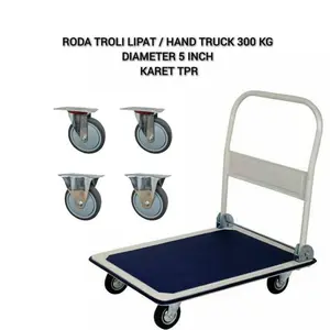 RODA TROLI LIPAT 5" / RODA HAND TRUCK 300 KG TPR (2HIDUP2MATI)