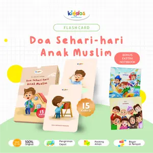 FLASHCARD DOA SEHARI-HARI ANAK & BAYI – KARTU EDUKASI ISLAMI USIA 2–6 TAHUN – KIDDOS SMART PUBLISHER