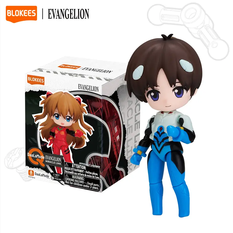 Blokees DaaLa Mode Q Series EVANGELION-Miracle Link model kits Assemble Play Collect Display blind boxs