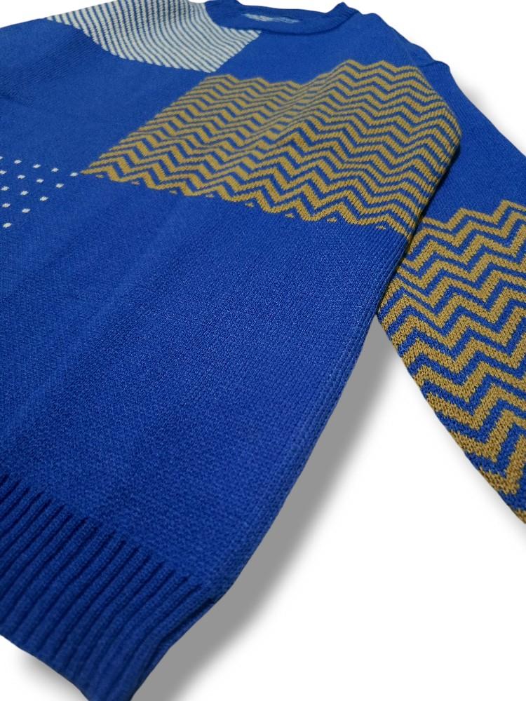 JANGO Knitwear Sweater Motif Vintage | Sweater Rajut Unisex Premium Crewneck