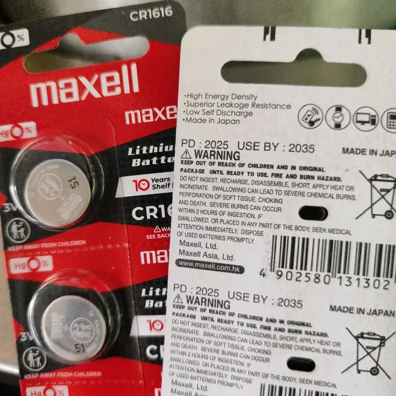 baterai remote mobil cr1616 3volt origial japan 1
