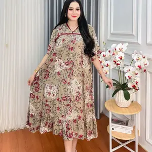 Daster Malika Ld 130 Rayon Motif Kekinian Bumil Busui Friendly Ibu Hamil