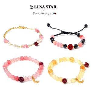 LUNA STAR Gelang Sara Wijayanto Aura Rose Bracelet Natural Stone Healing Self-love