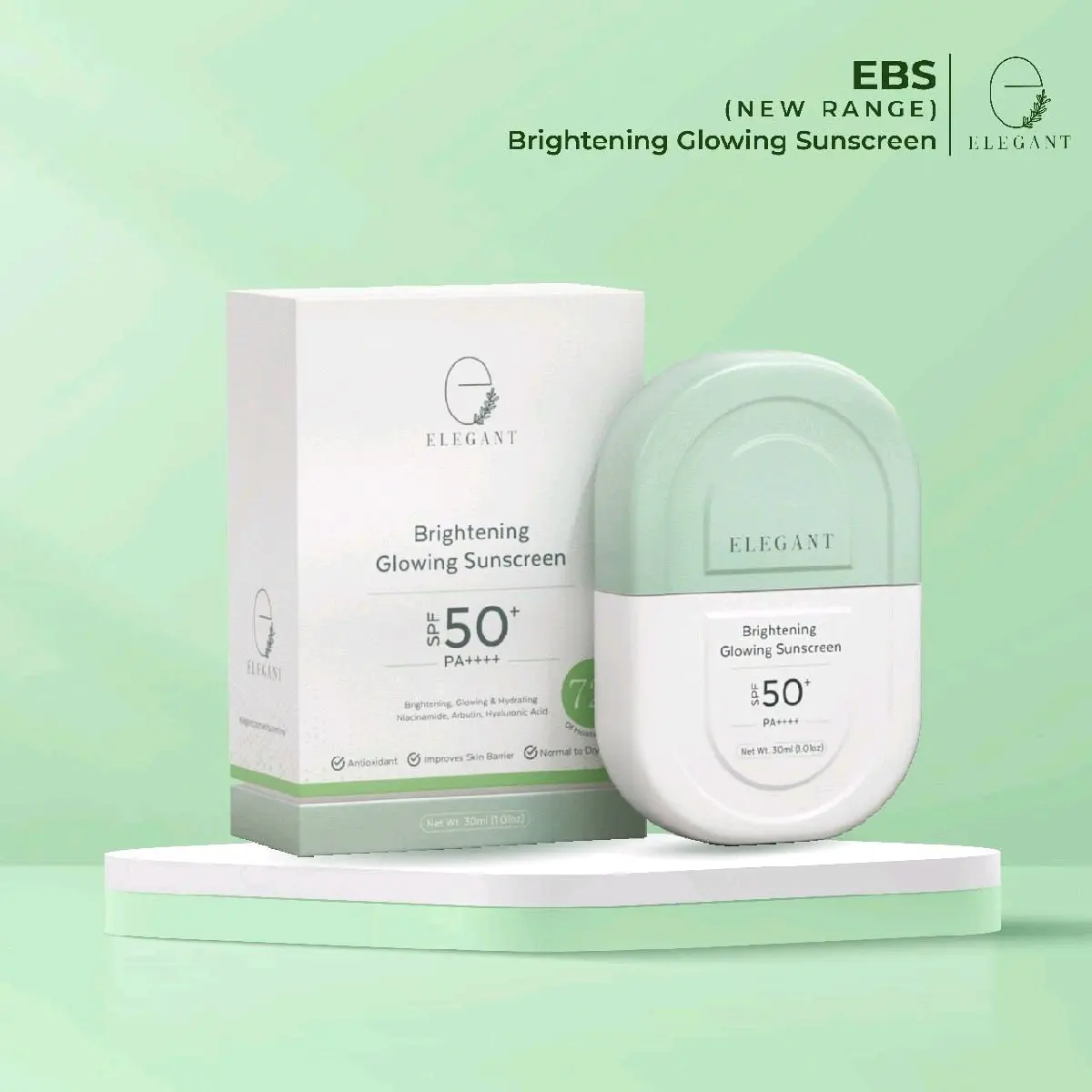 Elegant Brightening Glowing Sunscreen | Elegant Skincare