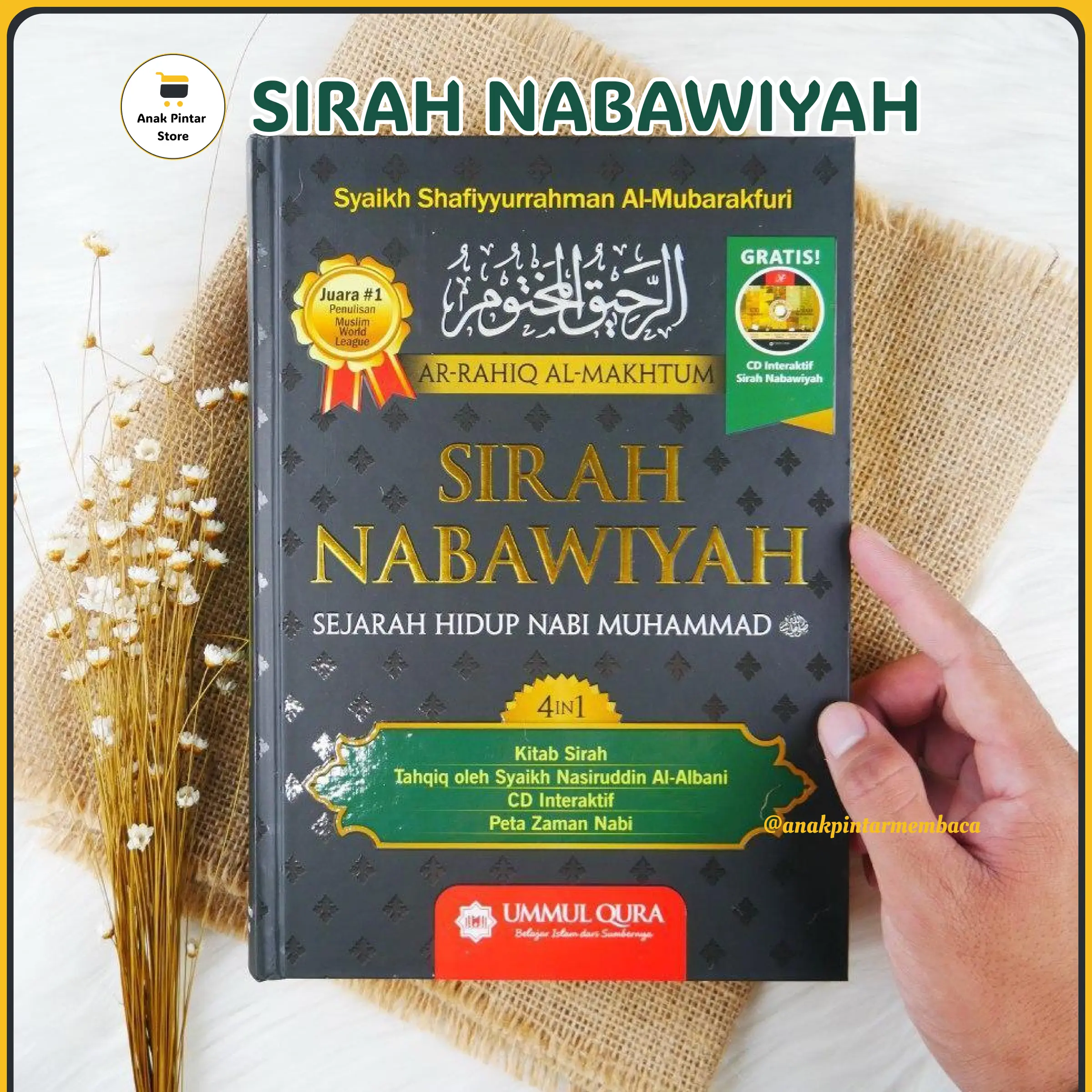 (READY & ORIGINAL) buku sirah nabawiyah best seller asli bonus audiobook sejarah mengenal pribadi agung nabi muhammad saw perjalanan hidup tentang rasulullah lengkap terlengkap ummul qura kertas kuning edisi terbaru mukjizat Quran kisah cinta dan aisyah