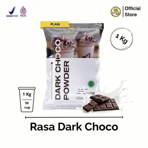 Bubuk Minuman Premium Rasa DARK CHOCOLATE 1Kg  JBD | Jakarta Bubble Drink | HALAL&BPOM