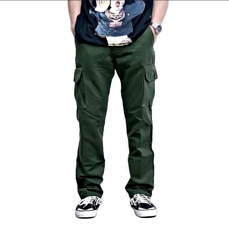 Celana Sam Cargo Panjang Pria Dewasa Celana Cargo Premium Long Cargo Pants Cargo Baggy Loose Fit  celana  Katun 5