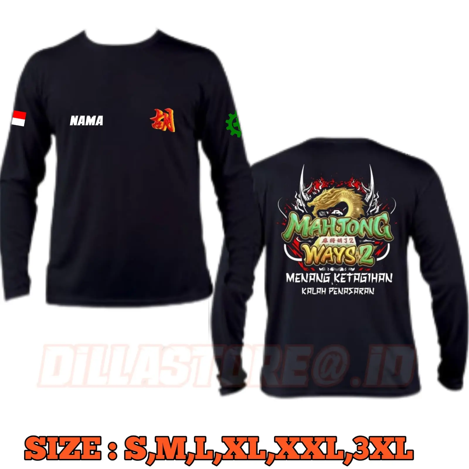 Kaos distro mahjong pria keren 2023 kaos dewasa lengan panjang pendek dewasa xxl jumbo kaos model baru cowo viral overaize baju motif tshrt kaos premium kaos custom distro bandung kaos pria keren kaos anak