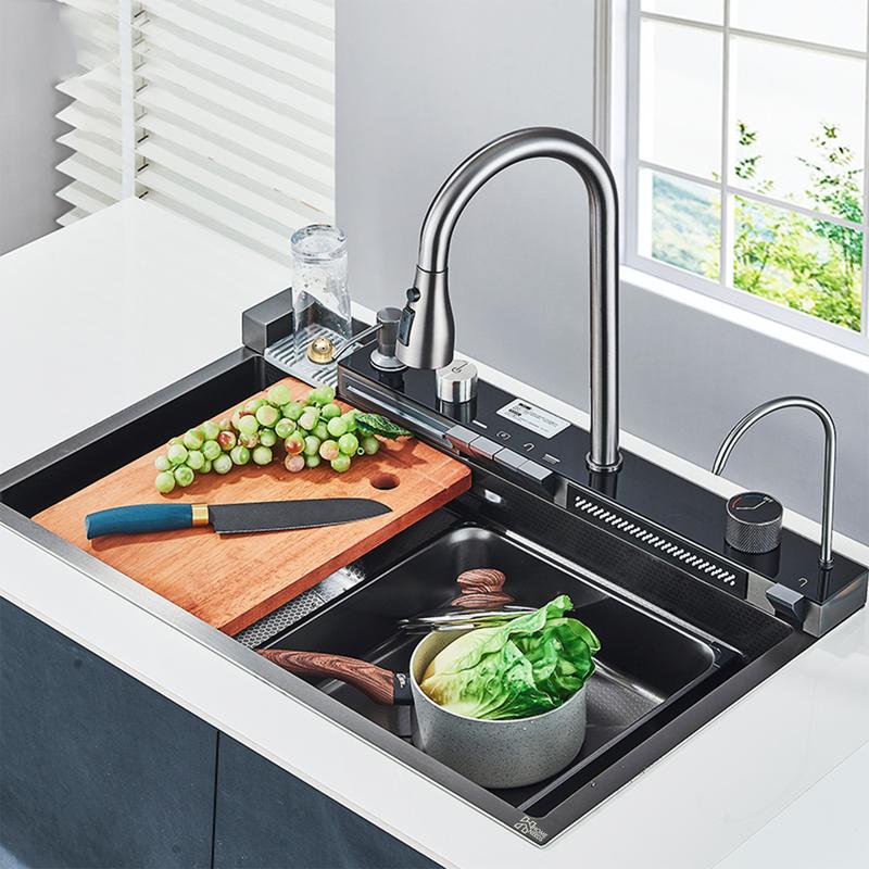 Set Wastafel Cuci Piring JS 117 - Kitchen Sink Black Doff Stainless ...