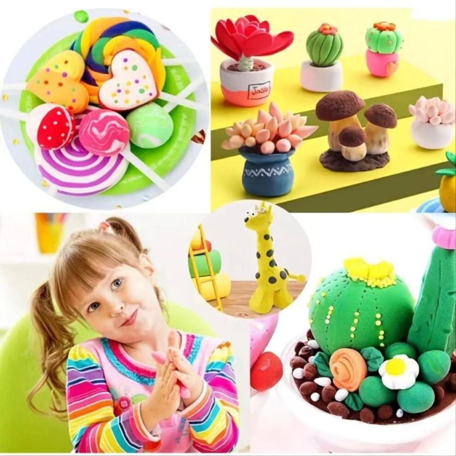 Mainan Edukasi Soft Clay Isi 12pcs Mainan Clay Polymer Mainan Anak JM