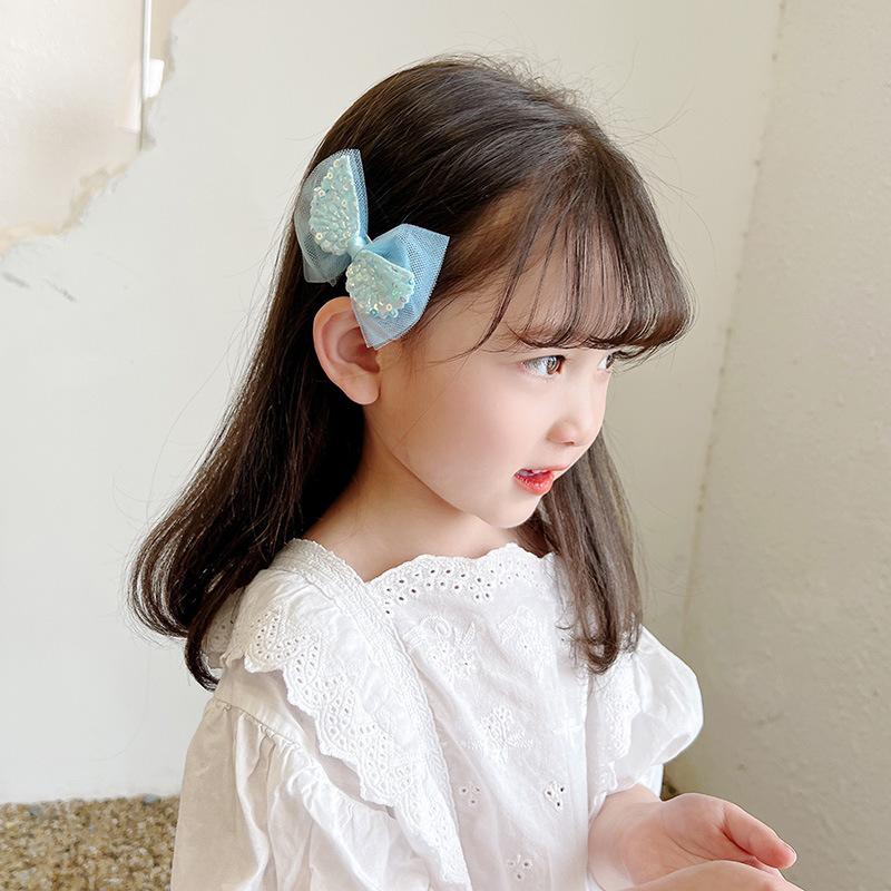 Kẹp Tóc Nơ Hoa Cho Trẻ Em, Phụ Kiện Đội Đầu Cho Em Bé Dễ Thương, 10 Cái, Thích Hợp Cho Bé Gái, Kẹp Bên Không Làm Tổn Thương Tóc, Làm Bằng Vải Gạc, Phụ Kiện Tóc 4