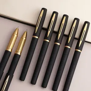 PRODUK TERBARU! 1 PCS high quality Black Gel Ink Pen Large Capacity Thick Office Business Pen Signature Pen School Office Writing Supplies