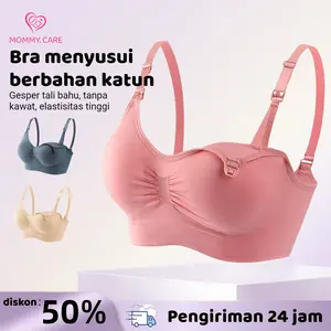 ANGEL MOMMY Bra Menyusui Bra Tanpa Kawat Tali Bahu Kancing Bra Hamil Ukuran Besar Katun Elastis Tinggi Nyaman Dan Bernapas 937