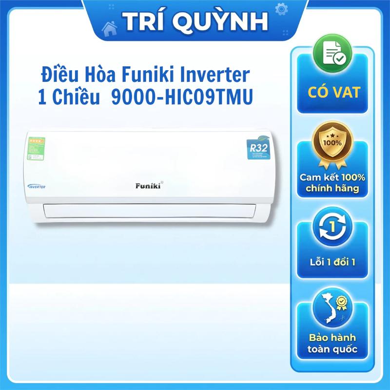 ĐIỀU HÒA FUNIKI 9000 1 CHIỀU INVERTER HIC09TMM/TMU
