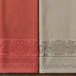 PAKET ISI 2 HANDUK DEWASA BAHAN KATUN PREMIUM WARNA RANDOM Ukuran 70 x 140 cm Lembut dan Serap air, Semut Merah, Seserahan, Hampers, Kado, Souvenir