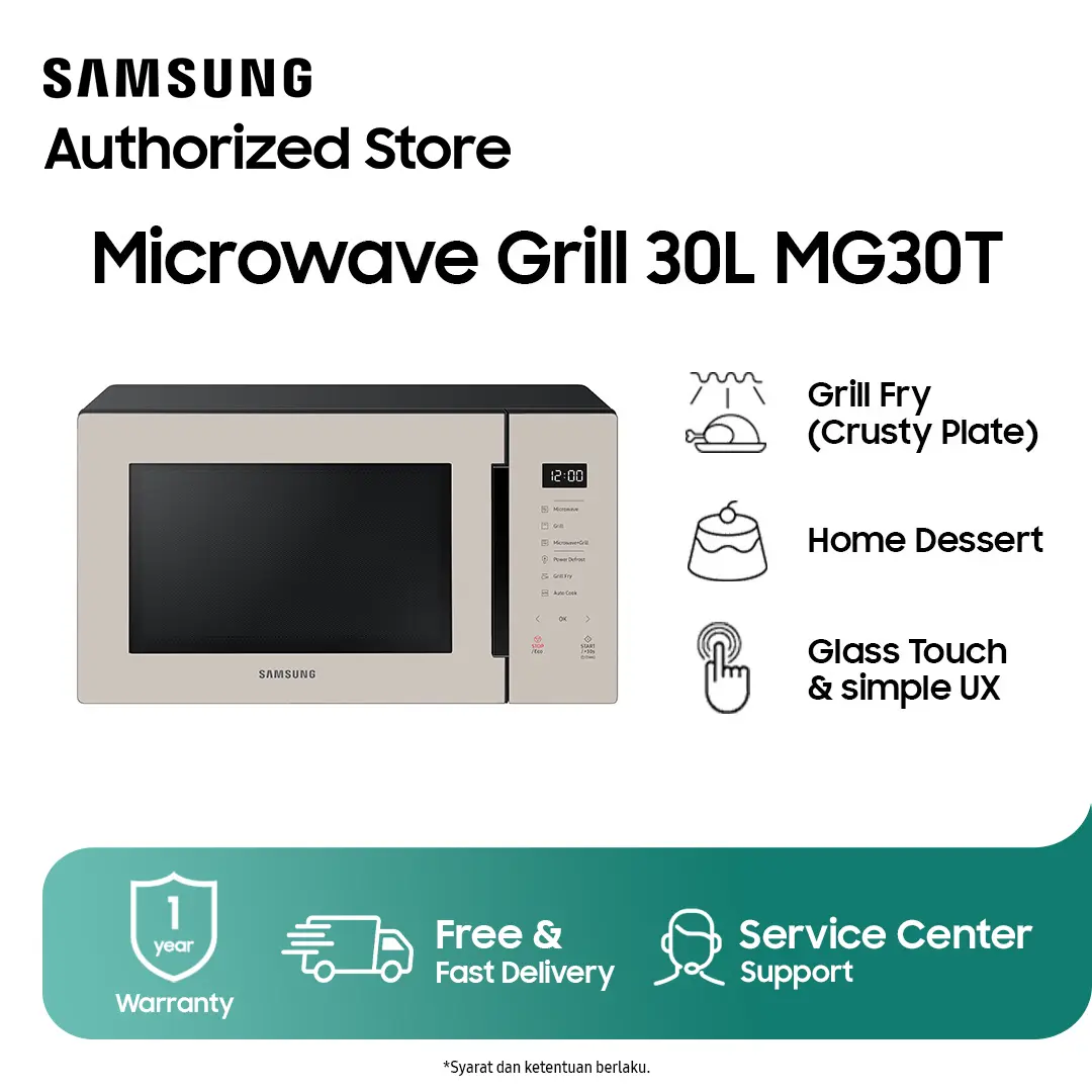 Samsung Microwave Grill MW5000T with Grill Fry 30 L - MG30T5068CF/SE