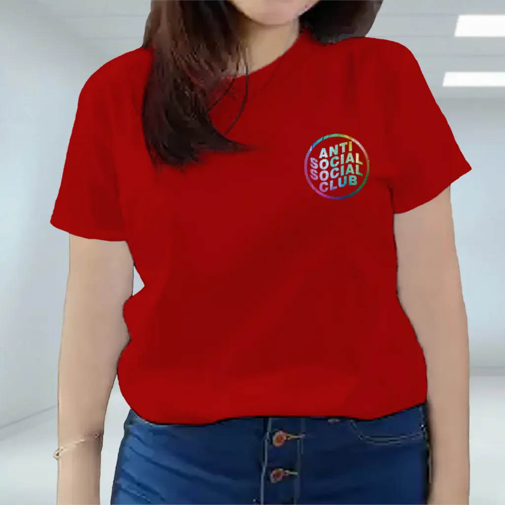 PROMO Atasan Wanita Dewasa Size S/M/L/XL/XXL/XXXL/Kaos Wanita Dewasa Model Terbaru/ Kaos Tshirt Premium Wanita Motif Printing/Kaos Motif Wanita Soft/Baju Kaos ANTI SOSIAL