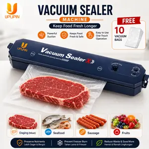 UPUPIN Vacum Sealer Fresh Makanan Food Packing Machine MAKANAN Hampa Udara Vacuum Listrik Vakum Mesin