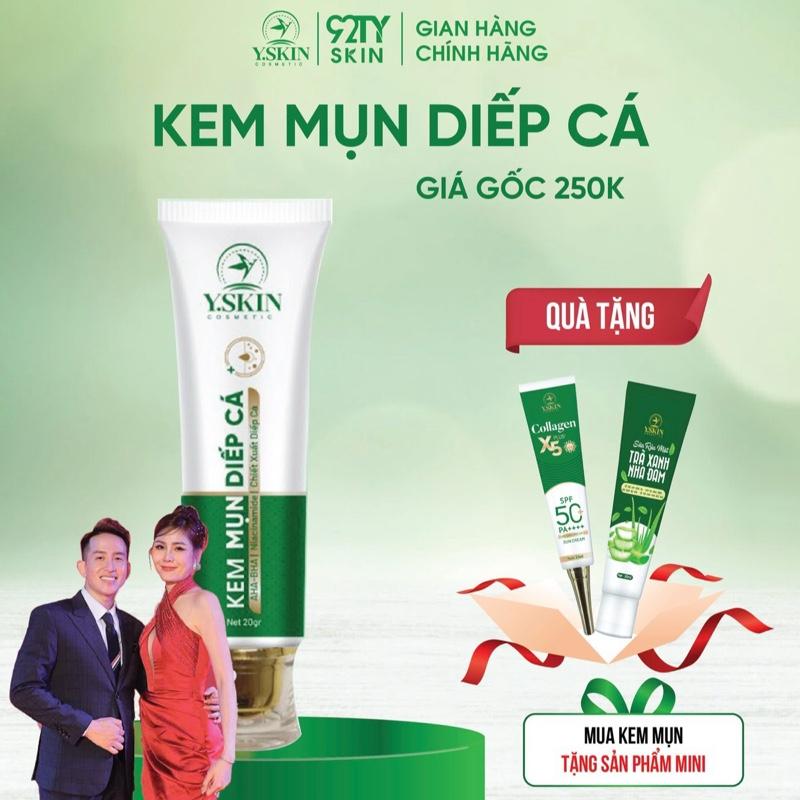    MUA  1 TẶNG 1  KEM MỤN DIẾP CÁ - THƯƠNG HIỆU  Y.SKIN -LOẠI 20GR   Skincare Chăm Sóc Da Làm Đẹp Da Dưỡng Ẩm Da Nữ Women   Mua 1 sp tặng 1 srm mini  Mua 2 sp tặng 1 son nách  
