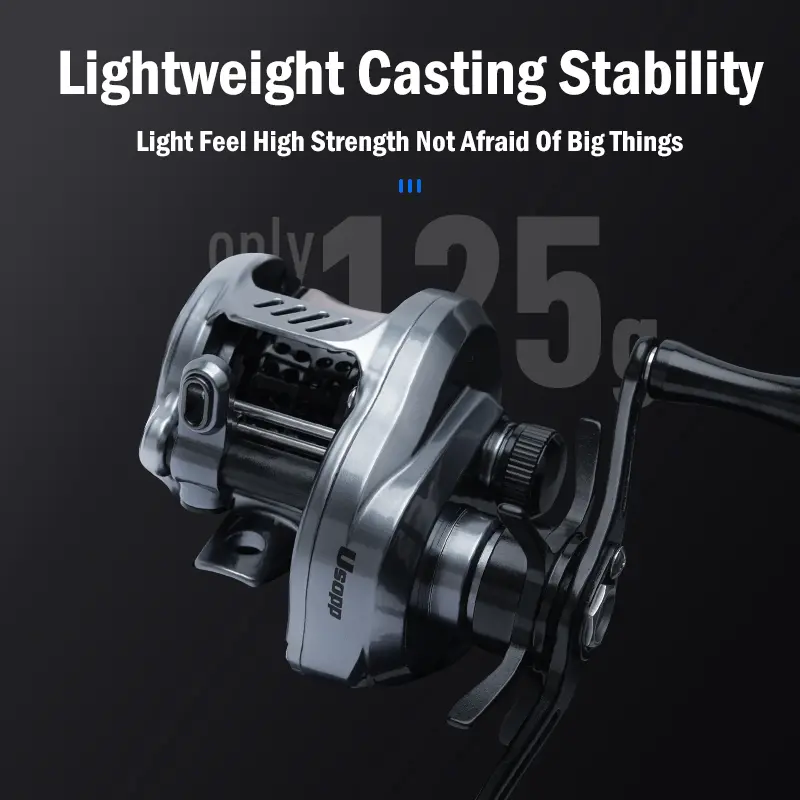LEYDUN USOPP Fishing Reels 7.6:1 125g Carbon Micro Drag 4.5KG