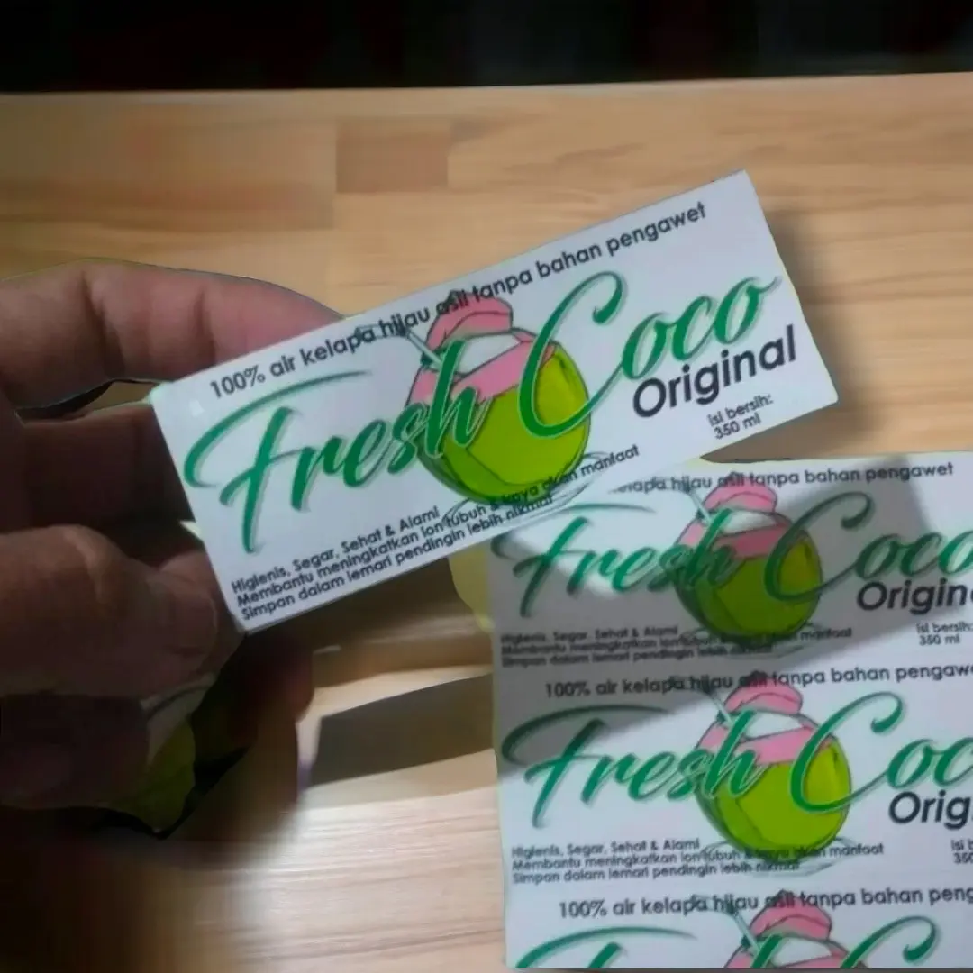 Stiker Label Custom Cromo - Lembar Cetak A3