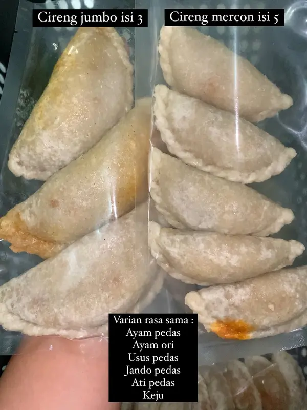 3 PACK CIRENG JUMBO UMAFOOD (ISI AYAM PEDAS/ PEDAS/USUS PEDAS/ATI PEDAS/BASO PEDAS/KEJU) 1