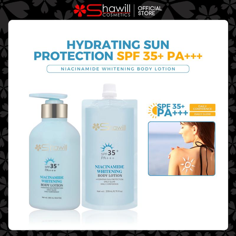 Shawill Official Store Niacinamide Sunscreen SPF35+ Body Lotion ...