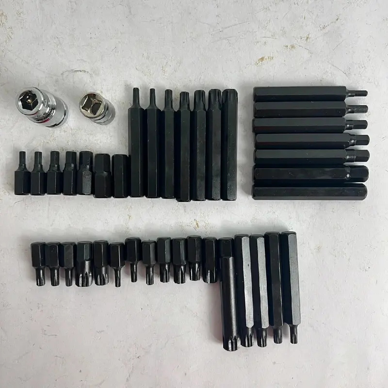 APR Mata Kunci L Bintang 10MM Bit Star Hex Spline Set 40PCS garansi 5thn 1