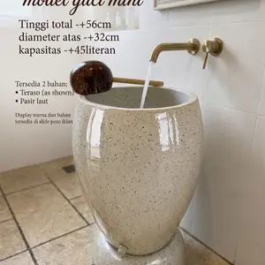 Bak mandi model guci mini finishing coating glossy. Aneka warna