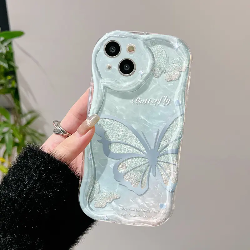 Casing Hp OPPO A58 4G A78 4G case HP pelindung silikon Softcase lembut baru Kesing ponsel pola kupu-kupu cantik casing 3