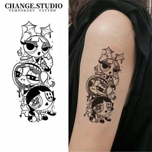 Hình Xăm Dán Tạm Thời Thiết Kế Hoạt Hình Dễ Thương, Lâu Trôi Trong 15 Ngày, Không Thấm Nước, Không Lo Bị Ma Sát, Hình Dán Hình Xăm