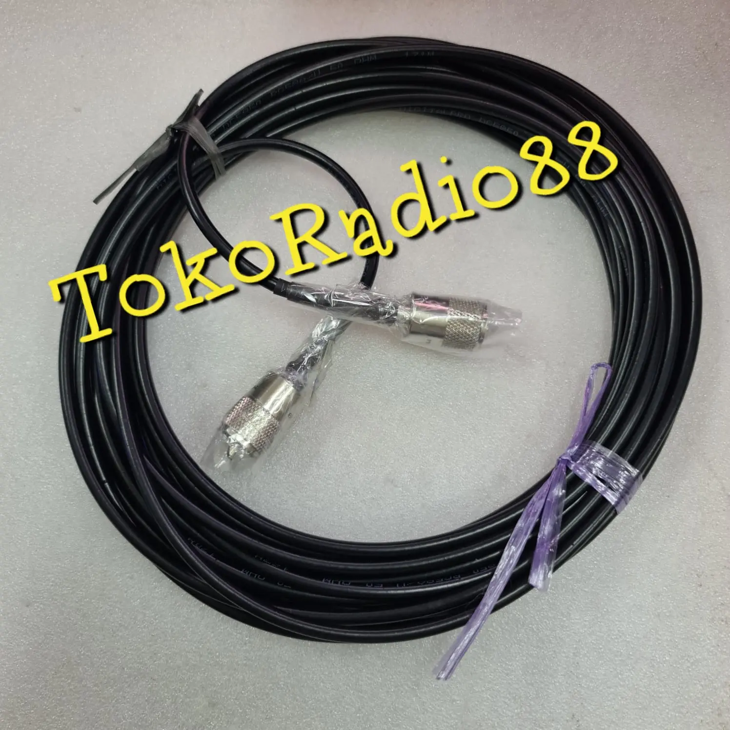 Kabel RG58 Cable HT Rig Coaxial konektor Amphenol Marushin terpasang rapih paket 10 m 15 m 20 m 25 m 30 m