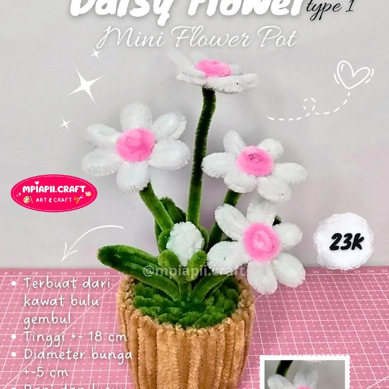 Mini Daisy Flower Kawat bulu bunga 8