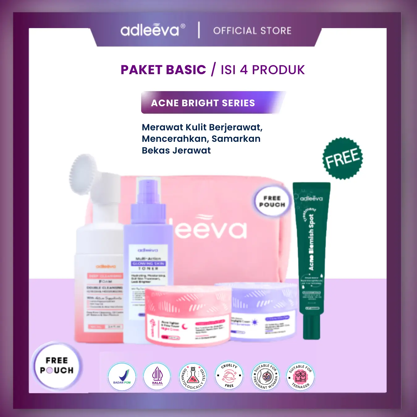 Adleeva Skincare Paket Basic Acne Series