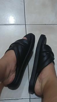 Product Review of Sandal Wanita Big Size Jumbo Size Silang 3 Request Kaki Gemuk Panjang Pendek Coklat Black Sendal from d**t t**l 0