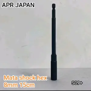 S09+ PROMO DISKON APR Mata sock hex 8mm panjang 15cm untuk impact wrench servis kiri matic