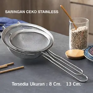 SARINGAN CEKO STAINLESS TIRISAN MINYAK SEROKAN GORENGAN Kitchenware Alat