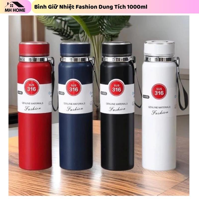 Bình Giữ Nhiệt Nóng Lạnh 1000ml Chất Liệu Inox 316 Cao Cấp - Bảo Quản Nhiệt Độ Tốt - Chất Liệu An Toàn