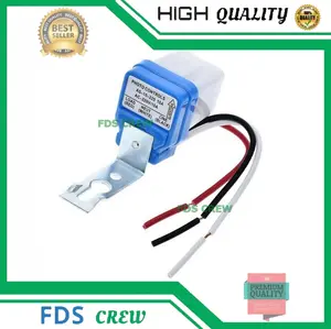 Photocell Sensor Cahaya Otomatis Lampu ac 220v 10 Ampere