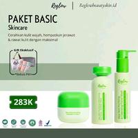 Gambar [Promo] Reglow Paket Basic Isi 3 Item (Facial Wash, Toner & Cream Rejuvenating ) Glowing Skin Treatment Skincare Dr. Shindy Putri Membersihkan Mencerahkan Wajah Kusam Flek Hitam Jerawat dan Bekas Jerawat Kotoran Melembutkan - Bonus (Handuk Wajah + Gift Random) dari Reglow Beauty Skin Id Kab. Bantul 1 Tokopedia