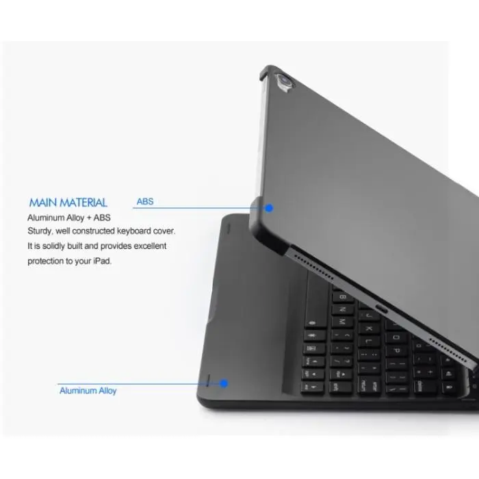 Case Rotate 360 Keyboard iPad 11 12.9 Wireless Keyboard Touchpad Table - 12.9inch, Hitam 2