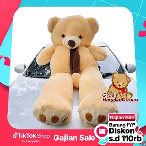 Boneka Teddy Bear Syal Telapak 1,2 Meter Premium Toys Dolls Pelatihan & Pengamatan Memori Beige Stuffed Toys Hadiah beruang