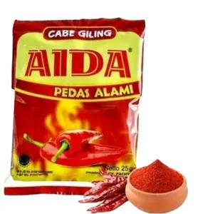 Aida Cabe Bubuk Giling 25gram Isi 3 Bungkus Pedas Alami untuk Masakan Anda