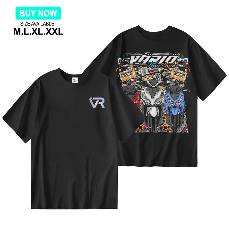 Kaos Vario Kzr Sablon DTF Premium Laki-Laki Perempuan - Fashion 0