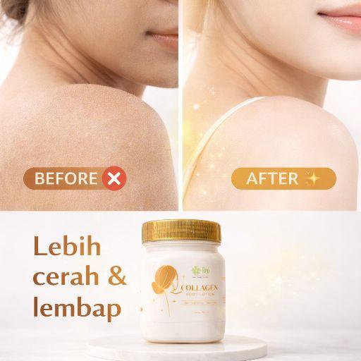 [4 PCS LEBIH HEMAT] Hand Body Lotion Bibit Collagen 150ml – Merawat Kekencangan & Menjaga Kelembapan Kulit Tubuh