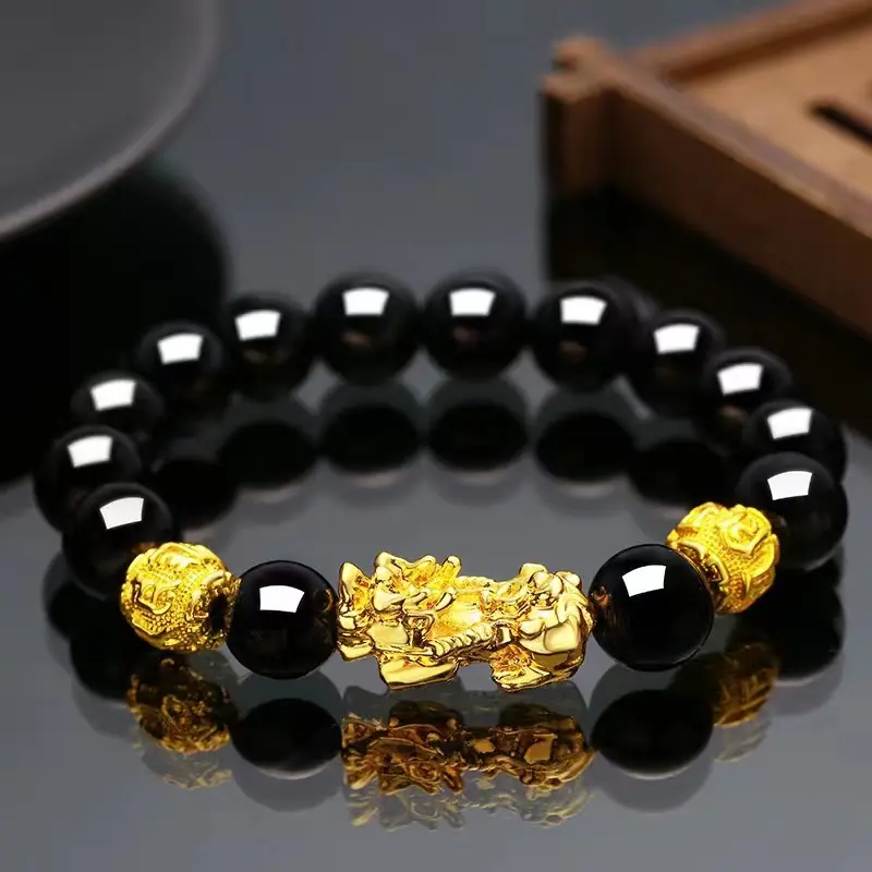 【A】Biden Gelang Mewah Pria YNBK060-Black 0