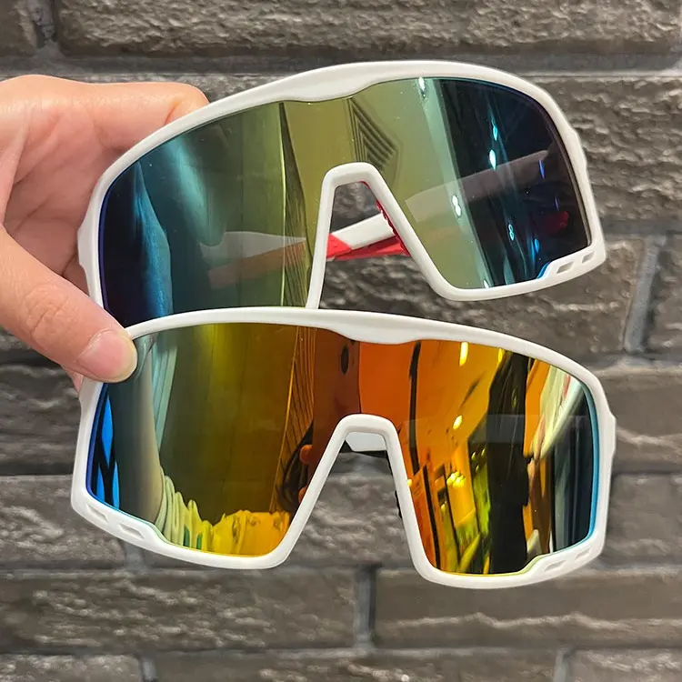 Kacamata Bersepeda Olahraga Oversized Full Rim Perlindungan UV Tahan Angin Cocok untuk Olahraga Luar Ruangan  Perlindungan Matahari