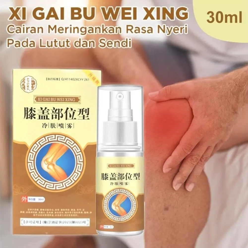 Spray Pereda Nyeri Sendi Lutut 30ml Knee Pain Cooling Sprei Meredakan Nyeri Kram Mati Rasa