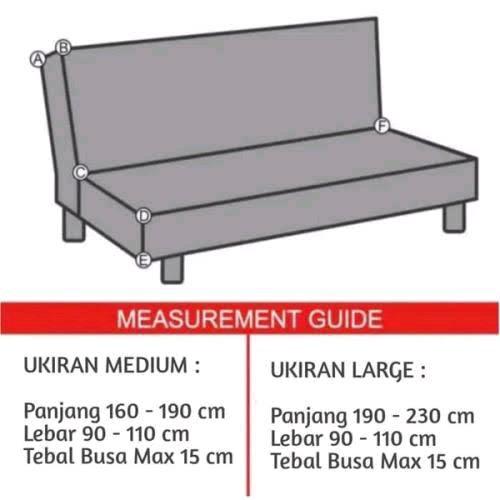 cover sofa bed / sarung sofa bed size M-L 3